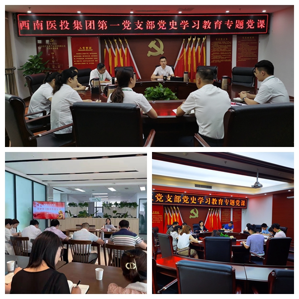 西南醫投集團班子成員赴基層聯系點講授專題黨課